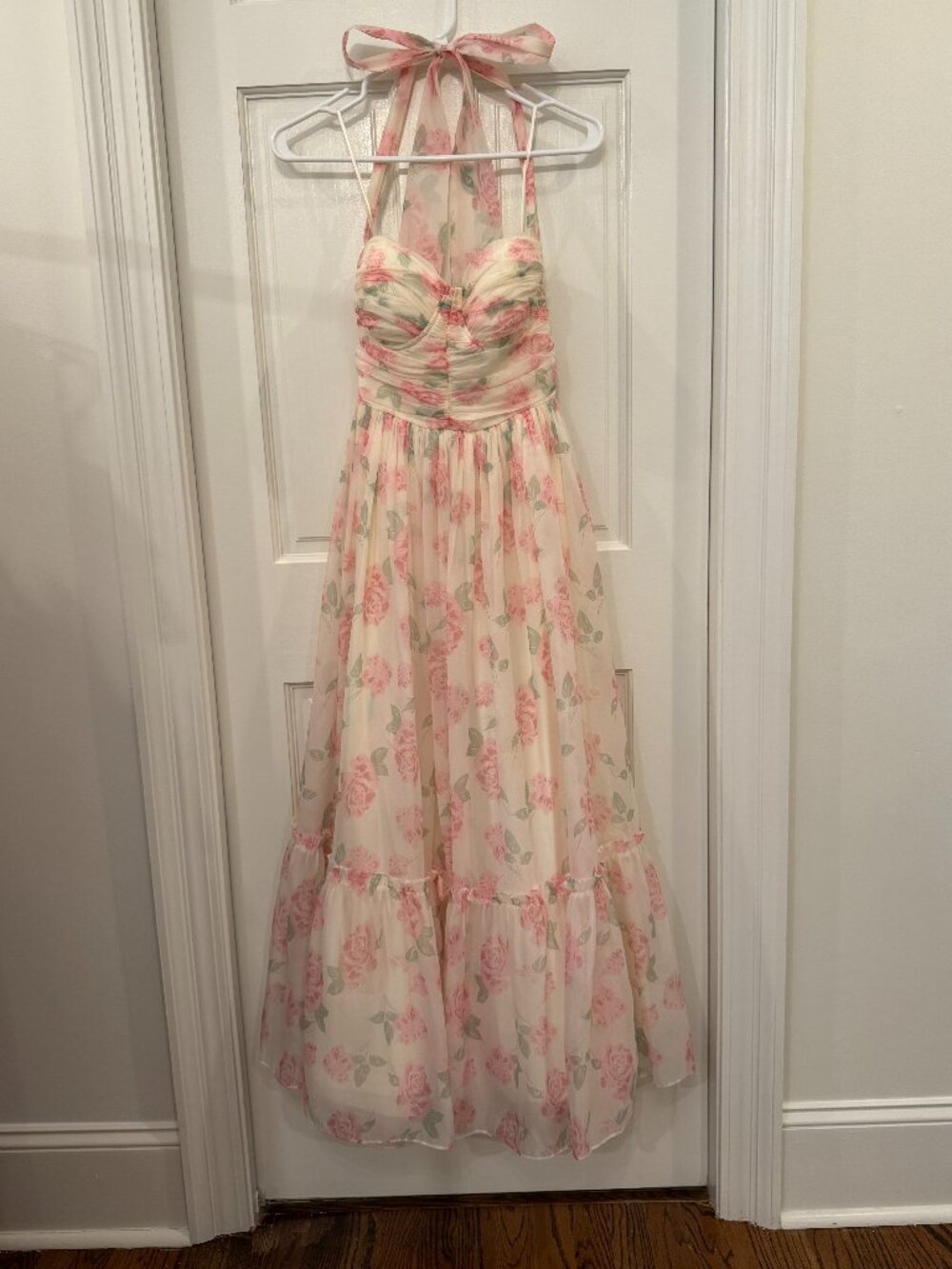 Chiffon Floral Gown